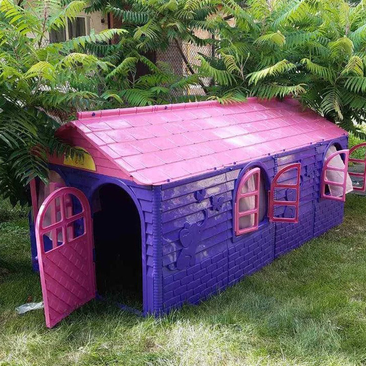 Дитячий ігровий пластиковий будиночок зі шторками Doloni великий для дітей Київ - фото 6