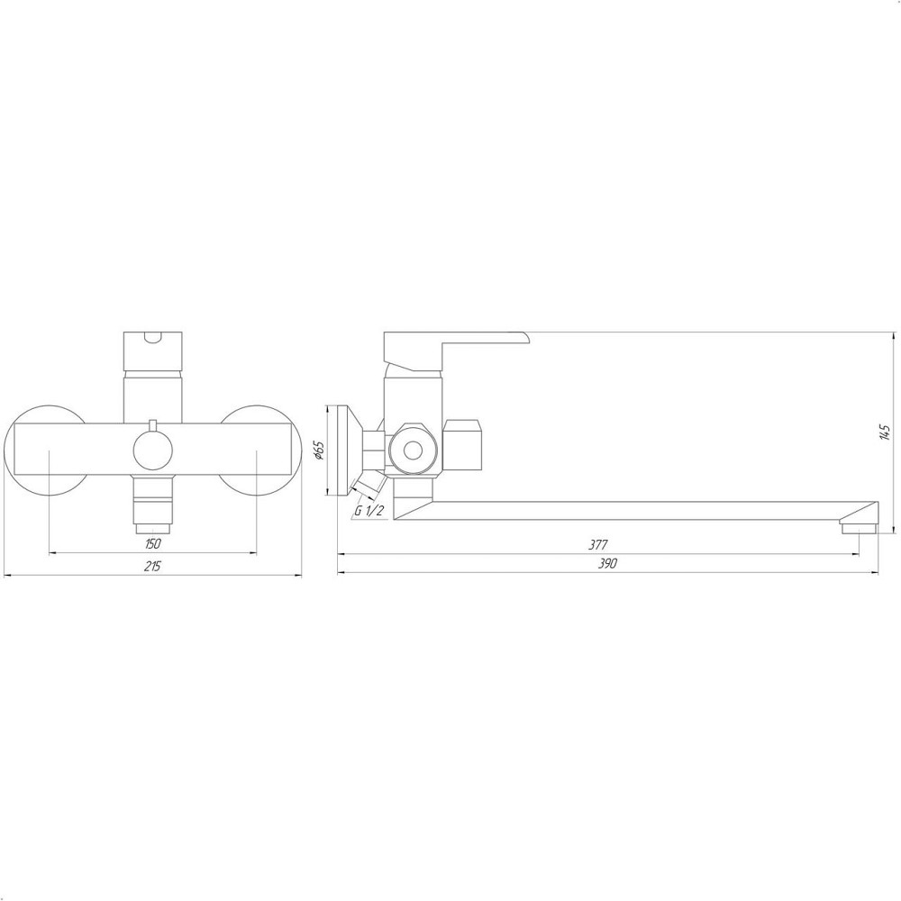 Змішувач для ванни DOMINO PRESTIGE DPS-208 (000022589) Київ - фото 7