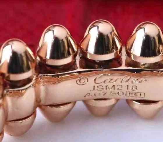 Cartier кільце з зубчиками в трьох кольорах Одеса