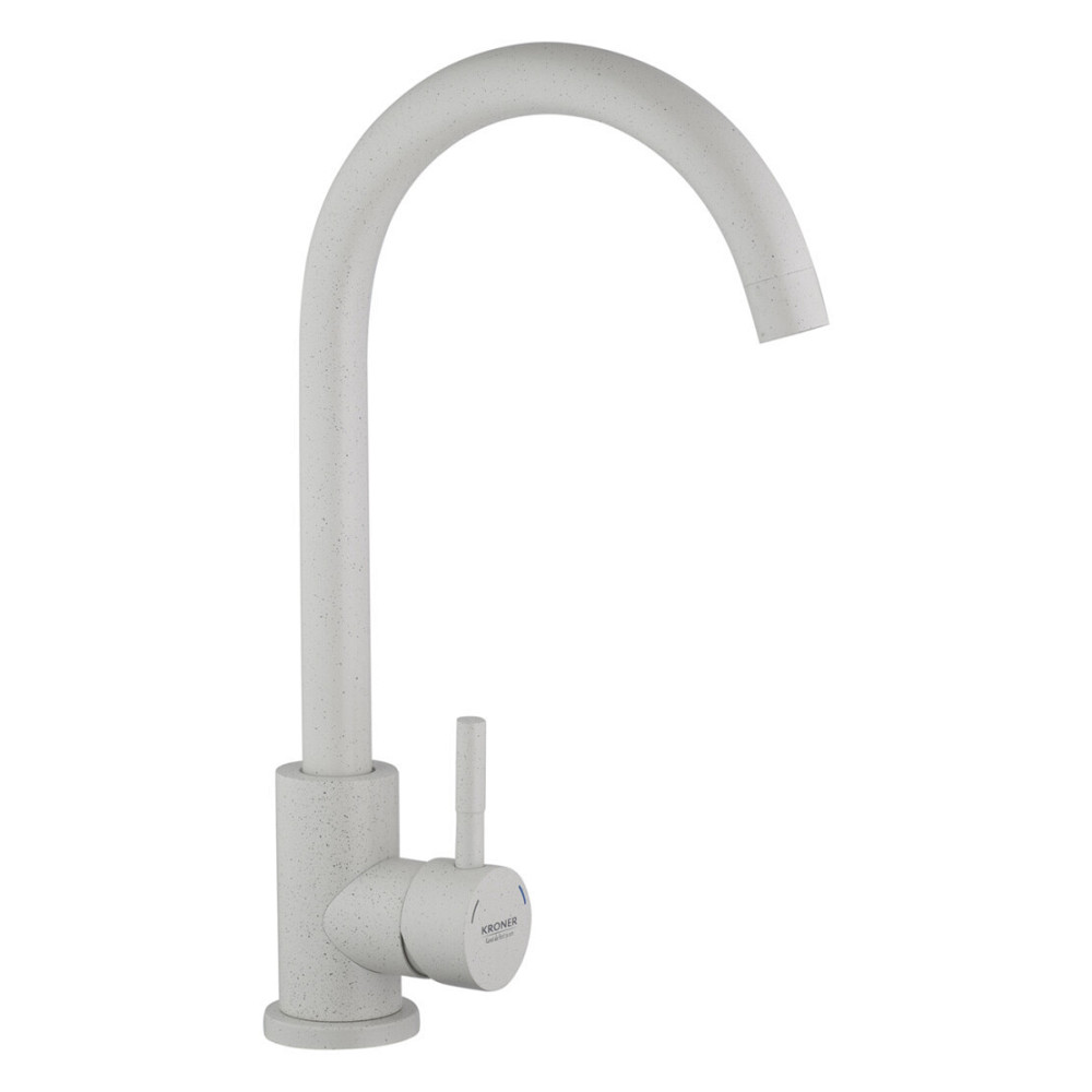 Змішувач для кухні Kroner KRP Edelstahl Klassisch - WEI035 білий Київ - фото 3