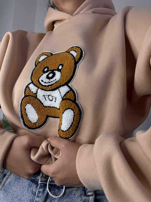 Жіноча стильна повсякденна худі з малюнком якісна трьохнитка на флісі Одеса - фото 9