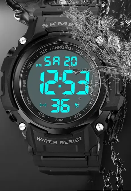 Чоловічий спортивний годинник Skmei 1886 (Чорний з чорним) Вінниця - фото 8