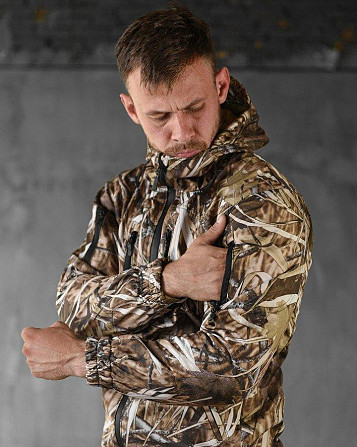 Тактичний маскувальний костюм софтшел SoftShell Очерет Одесса - изображение 9
