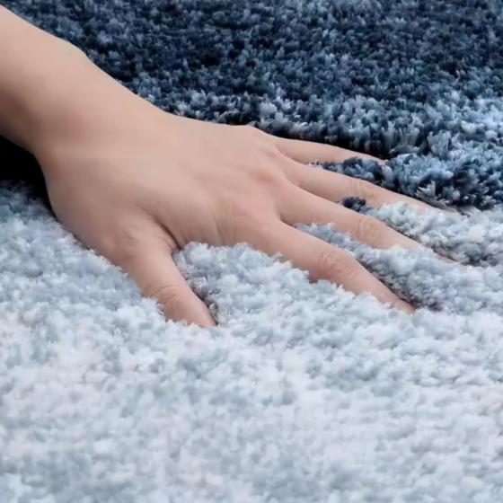 Коврик для ванной и душа коврик для ног в ванную комнату,микрофибра,атискользящий 51х76 см,градиент синий Каменец-Подольский