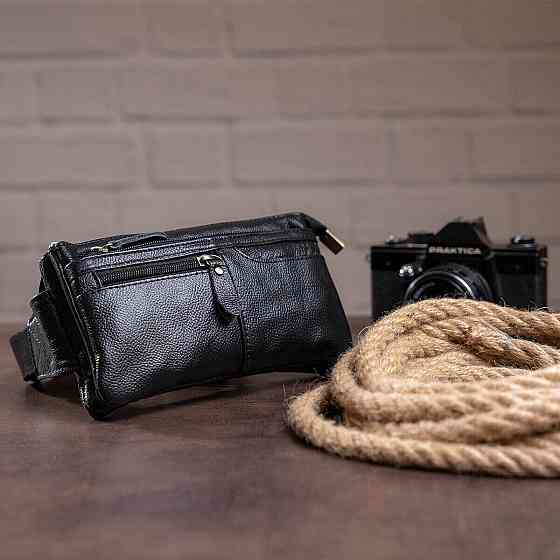 Cумка на пояс Vintage 14735 Черная Киев