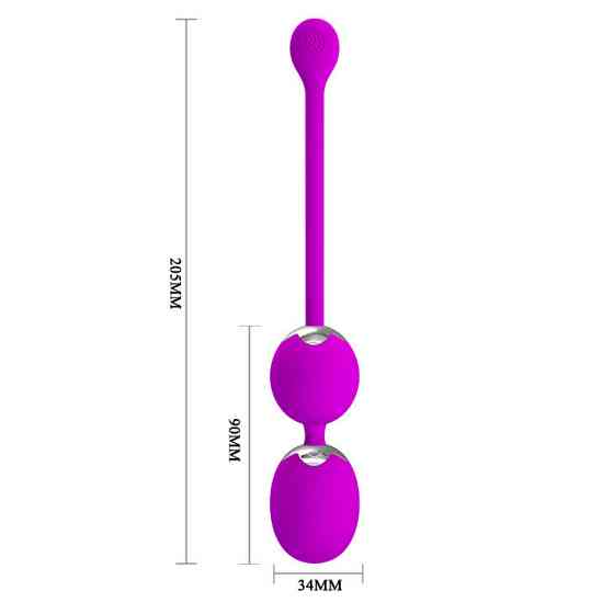 Вагинальные виброшарики - Pretty Love Willie Vibrating Kegel Balls Purple Sex Aura Киев