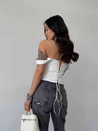 Женский стильный романтический корсет с двойным материалом костюмка Lux Молочный, 46/48 Одесса