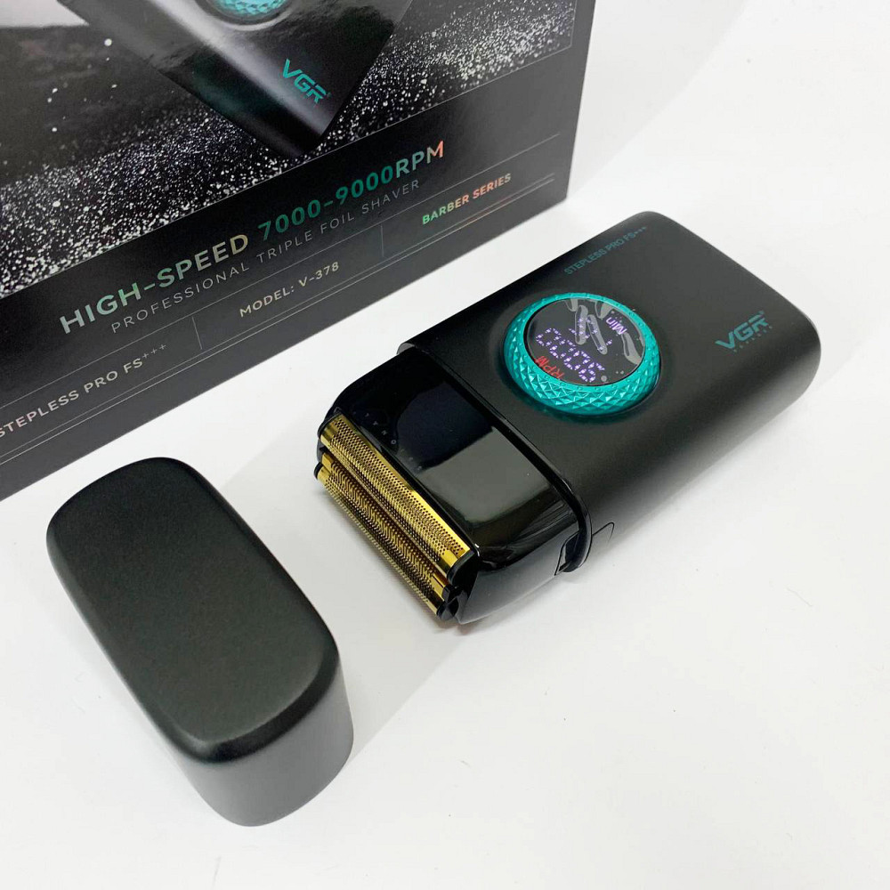 Чоловіча бритва на батарейках VGR, Портативна чоловіча бритва на акумуляторі, Електробритва для бороди ZA-40 Львів - фото 5