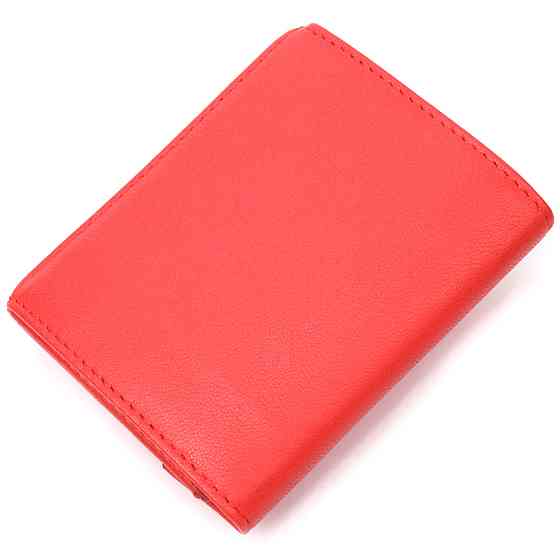 Оригинальный женский кошелек из натуральной кожи KARYA 21340 Красный Киев