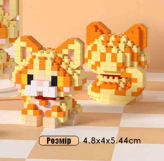 Конструктор Mekansm Кіт і Пес — 296 деталей, Micro Diamond Blocks, 3D Киев