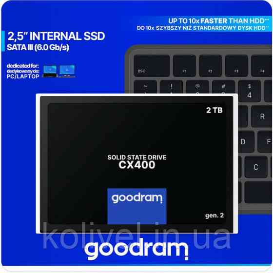 SSD 2TB GoodRAM CX400 SATA III 2.5