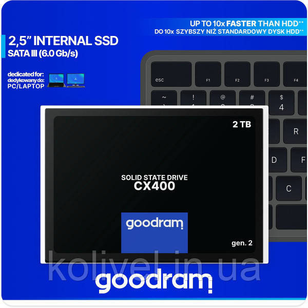 SSD 2TB GoodRAM CX400 SATA III 2.5