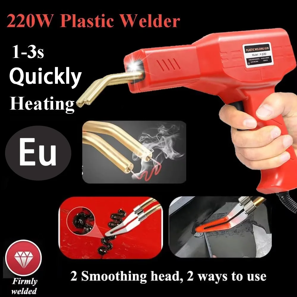 Гарячий степлер H50 зі скобами для ремонту пластикових деталей Червоний Київ - фото 7