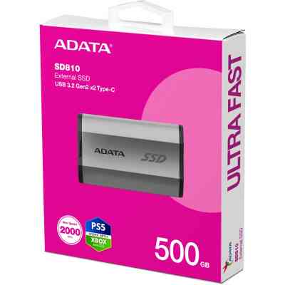 Накопичувач SSD USB 3.2 500GB ADATA (SD810-500G-CSG) Вінниця