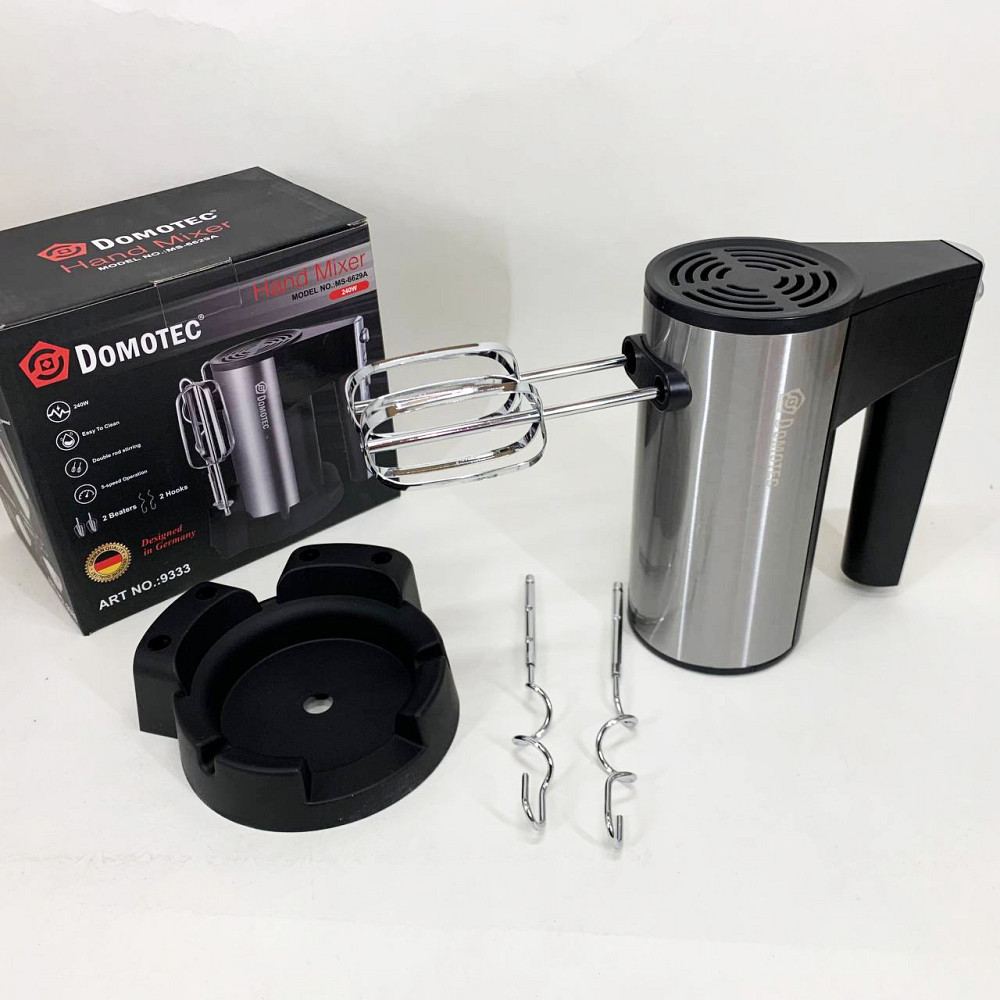 Надійний невеликий міксер для кухні DOMOTEC, Побутовий міксер з віночками для хлібного тіста FV-54 Львів - фото 14