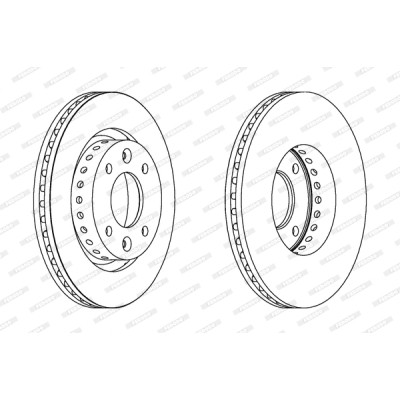 Гальмівний диск FERODO DDF1397 Вінниця - фото 1