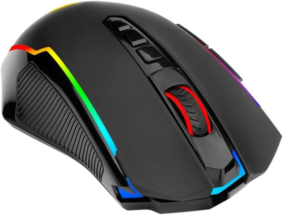 Игровая мышь Redragon M914-RGB NIX Black, 3 режима подключения, до 10000 DPI, RGB, 9 кнопок, аккумулятор 700 мА·ч Киев