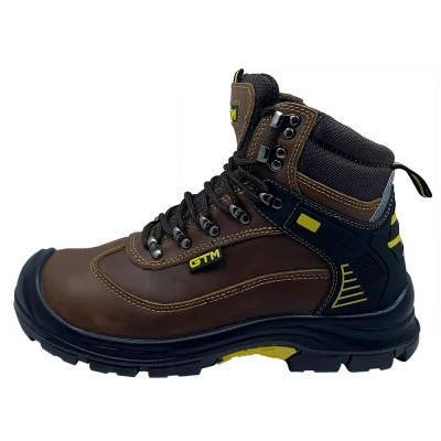 Сапоги рабочие GTM р.46 композ.носок, кожа коричневого цвета S1P SRC (SM-075-46) Винница - изображение 1