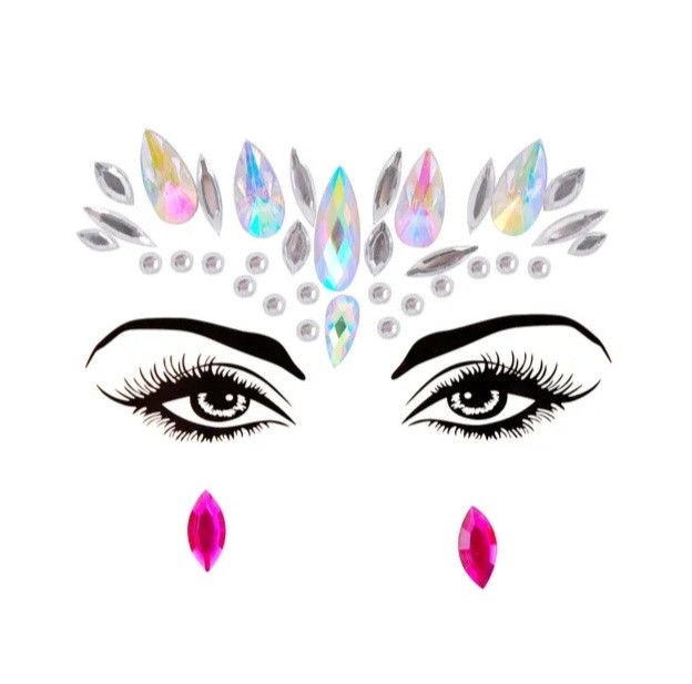 Камені стрази на очі one size різнобарвний Київ - фото 1