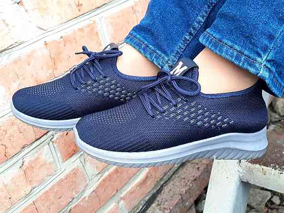 -Кроссівки Зимові Сині Жіночі з Мехом (розміри: 37,38,39,40) - 206 Дніпро