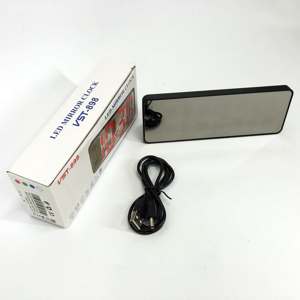 Часы сетевые электронные светящиеся настольные VST-898-4, Часы с подстветкой, Электронные часы YB-872 на стол Киев - изображение 9