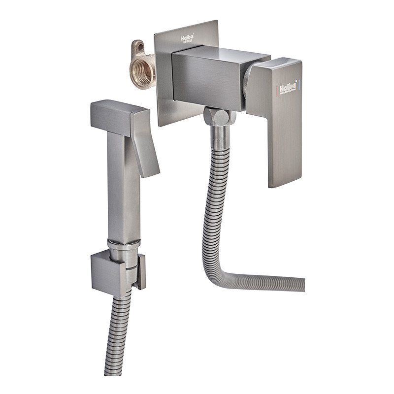 Змішувач для біде вбудований Haiba Kubus 002 (Inner) Graphite колір графіт (HB4003) Чернівці - фото 1