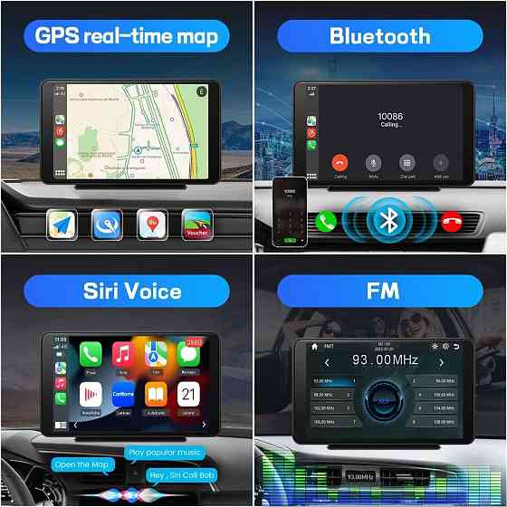 Мультимедіа монітор NP-70 7" Auto Carplay Wireless Wifi, Bluetooth, FM Вінниця
