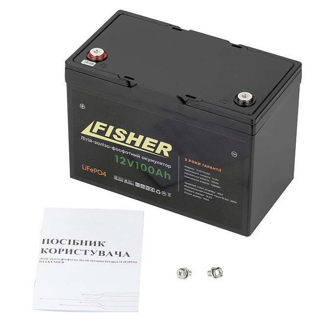 Аккумулятор Fisher LiFePO4 12.8V 100Ah Днепр - изображение 1