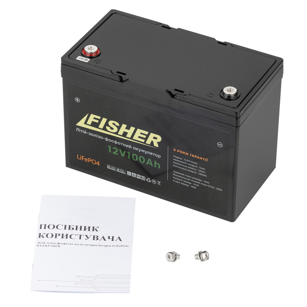 Аккумулятор Fisher LiFePO4 12.8V 100Ah Киев - изображение 1