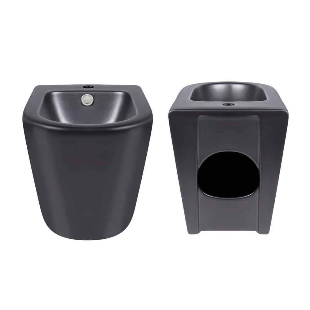 Акционный набор: Унитаз напольный Robin Ultra Quiet QT13226083AMB 660x360x855 Black + Биде напольное Robin QT13442141CMB Киев - изображение 8