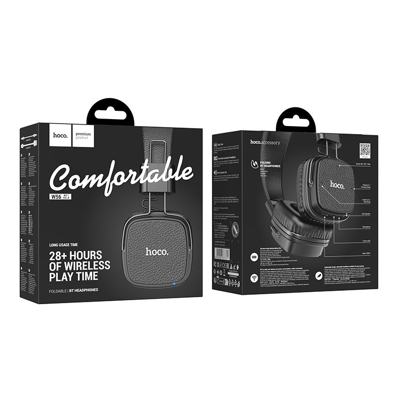 Бездротові накладні навушники HOCO W56 Earl BT headphones Black Одеса - фото 2