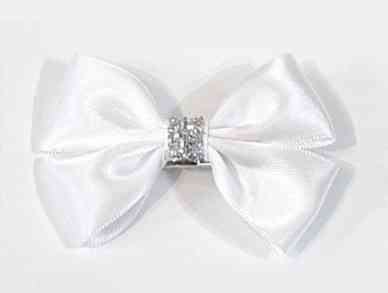 Шпилька Бант біла 2 шт. Київ
