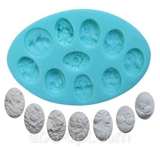 Молд силіконовий "Медальйон" 12 х 18 х 2 см (шт) Одеса