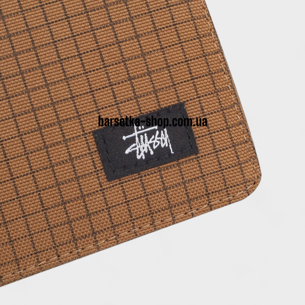 Кошелек Stussy 11x9 коричневый/черный (в коробке) Запорожье - изображение 4