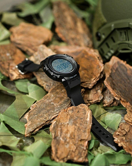 Skmei Чоловічий водостійкий тактичний годинник Skmei black Одеса - фото 7