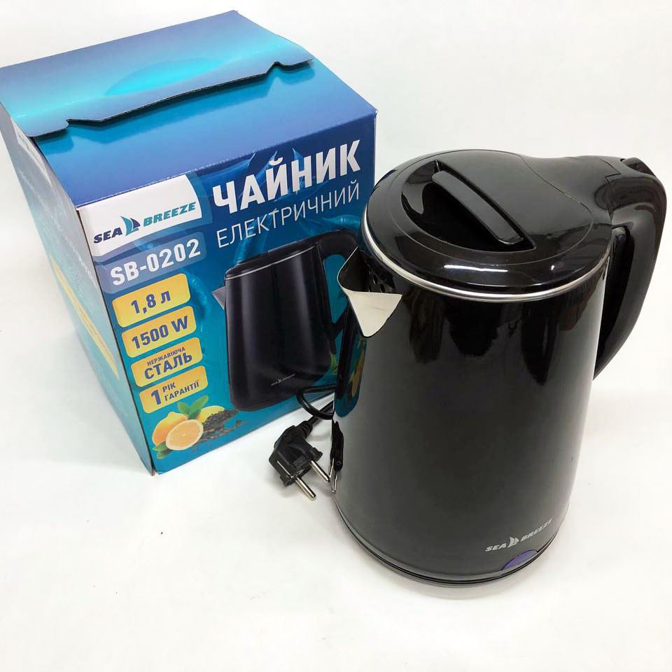 Ергономічний електричний чайник, Чайник електричний для дому Потужний DZ-91 Львів - фото 6