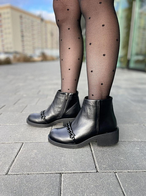 Без бренда Черевики жіночі ARLEN БК-14 чорні (зима, шкіра натуральна) (2789) 37р.38р.39р. 37 Коломия - фото 2