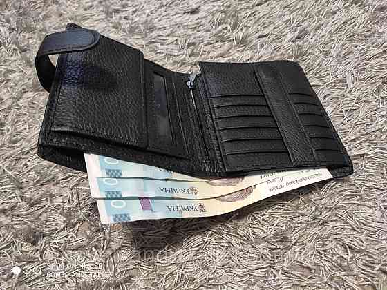 Чоловічий шкіряний гаманець вертикального типу для карток ST Leather Київ