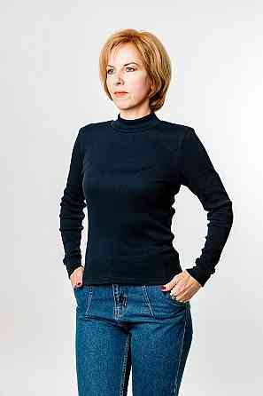 Водолазка жіноча, містко-синя, топ 56/58 Крохатушка одяг Київ