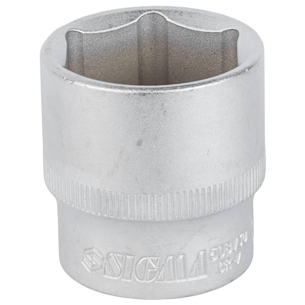 Насадка шестигранна коротка 1/2" 30 мм CrV mid SIGMA (6071301) Київ - фото 2