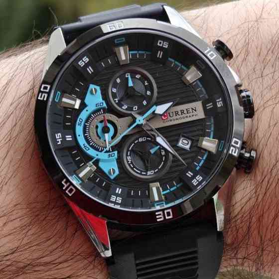 Годинник чоловічий наручний Curren Roberto Elastic Black (2 ремінці) Київ