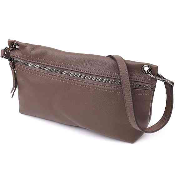 Женская сумка на плечо из натуральной кожи Vintage 23006 Коричневый Киев