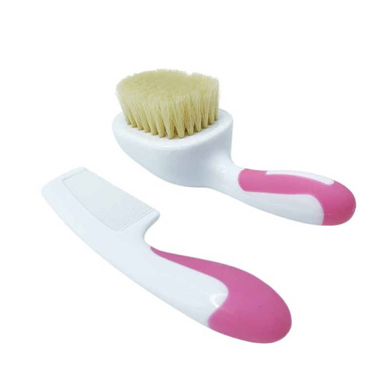 Набор расческа и щетка из натурального ворса MGZ-0725(Pink) Винница - изображение 1