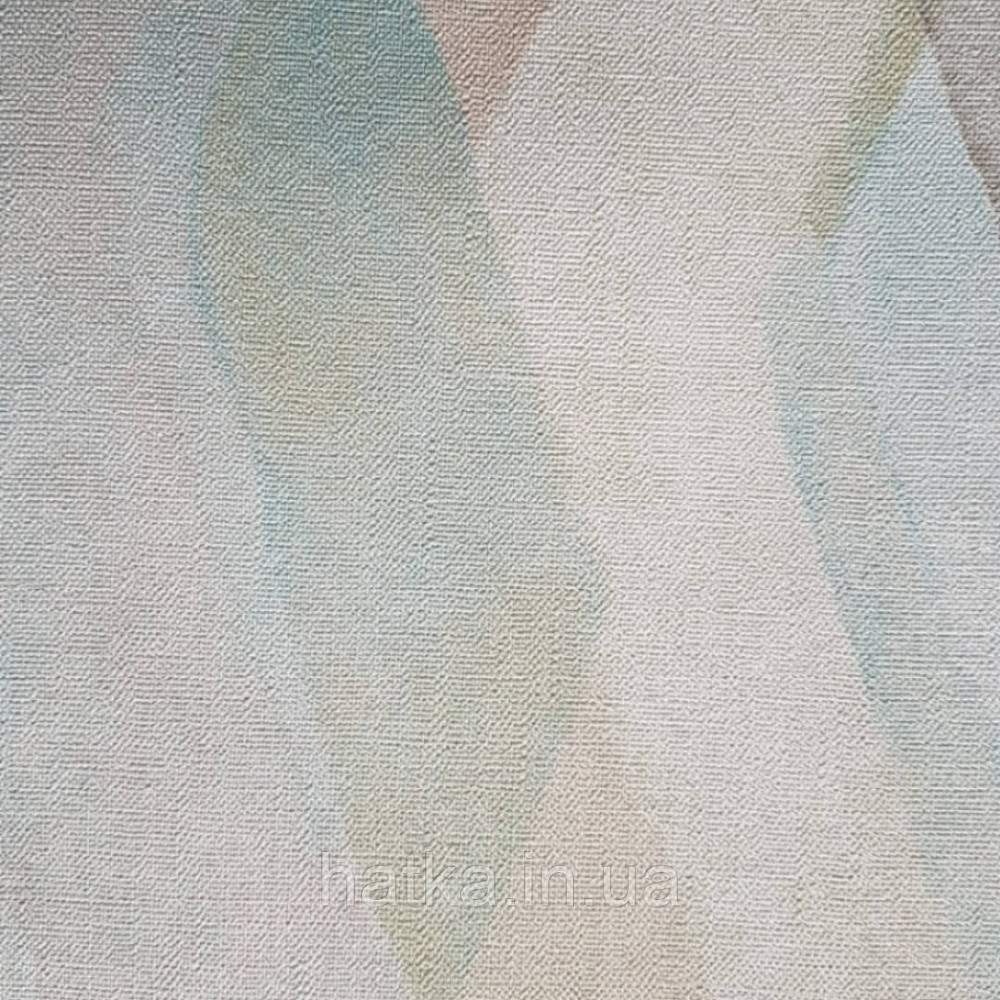 Шпалери вінілові на флізелін Marburg Shades гарячого тиснення смуги зигзаг розмиті зелені коричневі сині Київ - фото 4