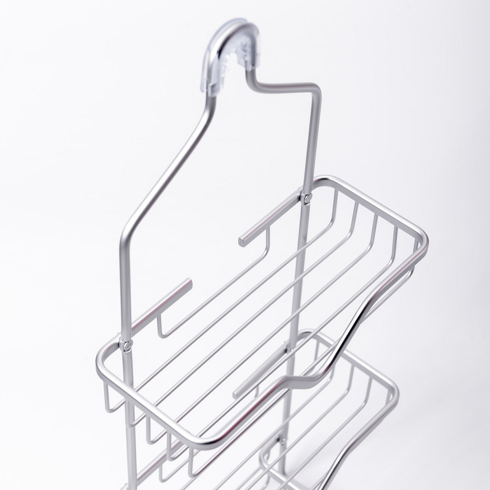 Yiwu Полиця для ванної на 3 яруси 25×12×65 (см) залізна Хром HP-46-2 Коломия - фото 6