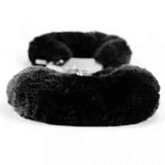 Наручники - Fetish Pleasure Fluffy Hand Cuffs Black Sex Aura Київ