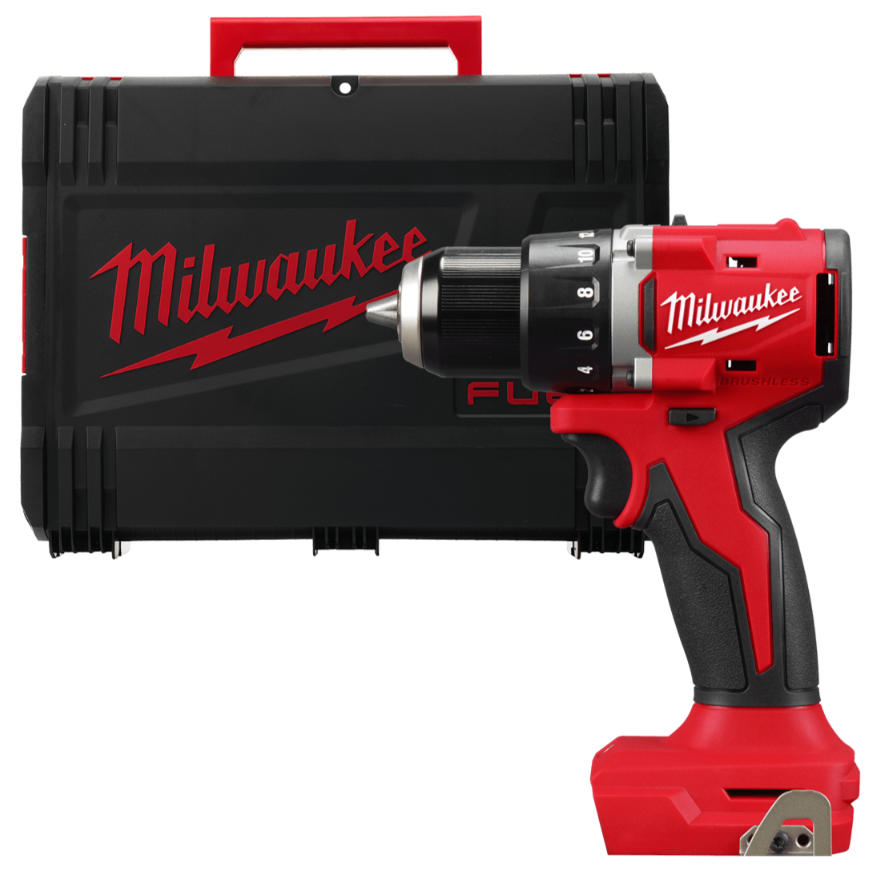 Дриль-шуруповерт акумуляторний безщітковий MILWAUKEE, M18 BLDDRC-0X, 60,5Нм (каркас, кліпса для ременя, HDкейс) Одеса - фото 1