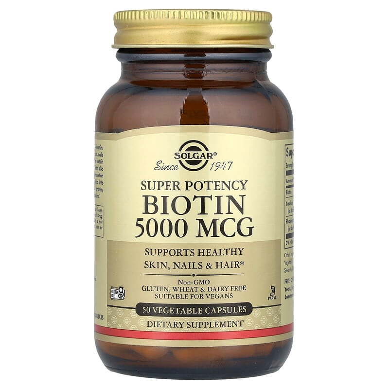 Биотин (Biotin) 5000 мкг 50 капсул Київ - фото 1