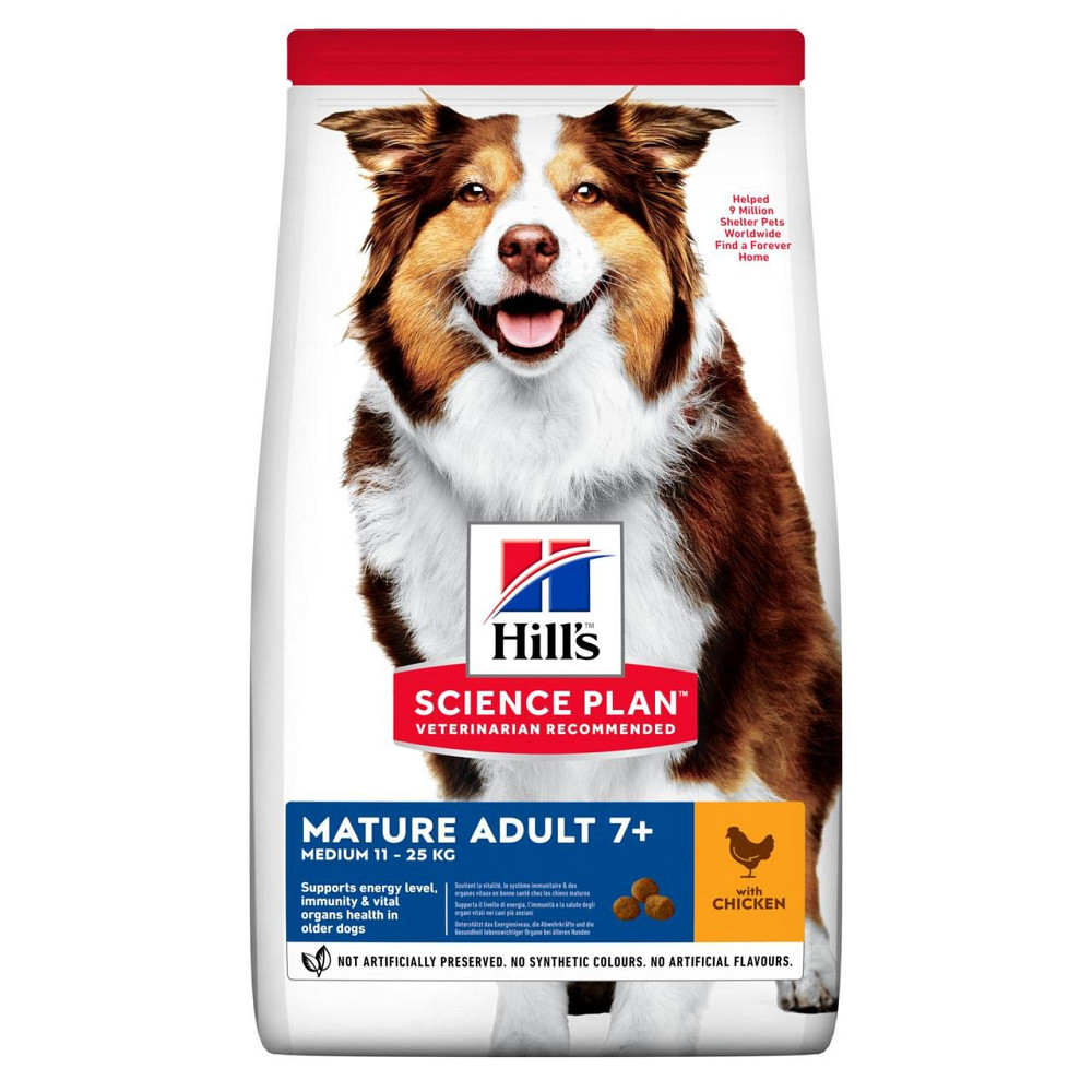 Hills Science Plan Canine Mature Adult Medium Chicken (Хіллс СП Матюр Едалт) для середніх 11-25 кг собак 7+ років Запоріжжя - фото 1
