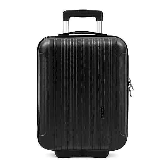 Валіза пластикова WINGS 2011 38х30х18,5 см 2 колеса чорна Київ